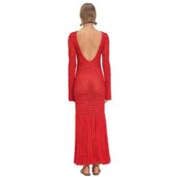 DEVON WINDSOR Red Long Sleeve Dress - Picture 14 of 15